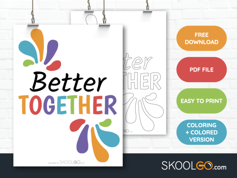 Free Classroom Poster - Better Together - SkoolGO