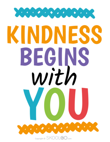 Kindness Begins With You - Free Poster