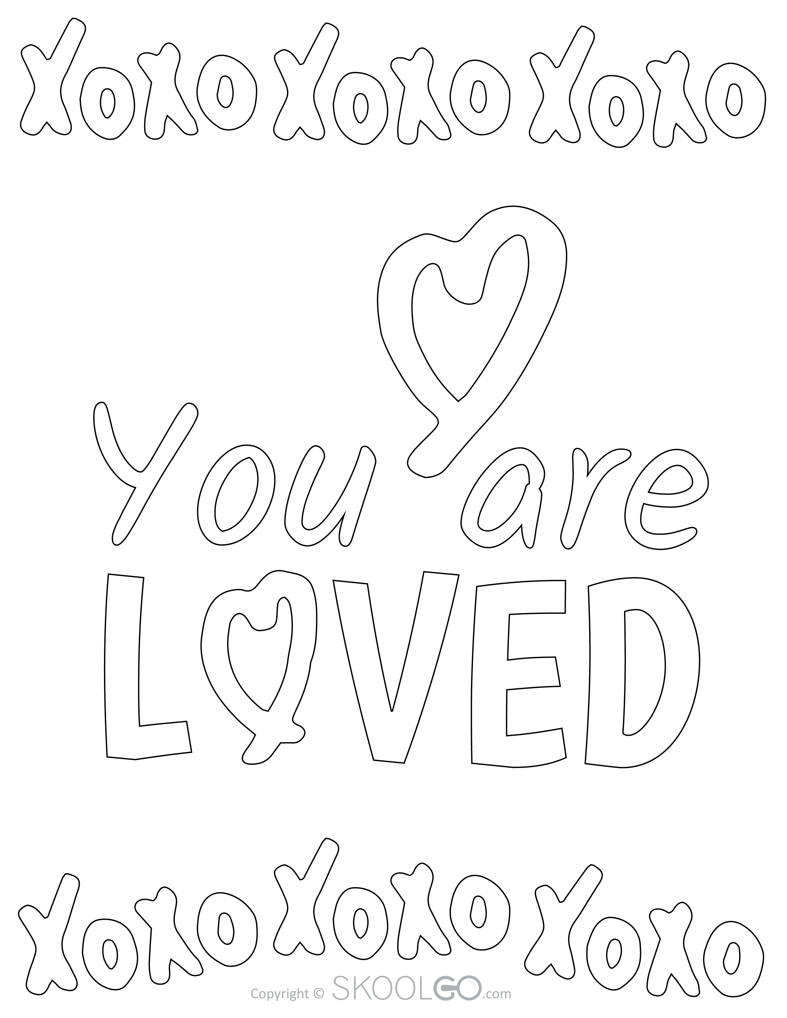You Are Loved - Free Classroom Poster - SKOOLGO