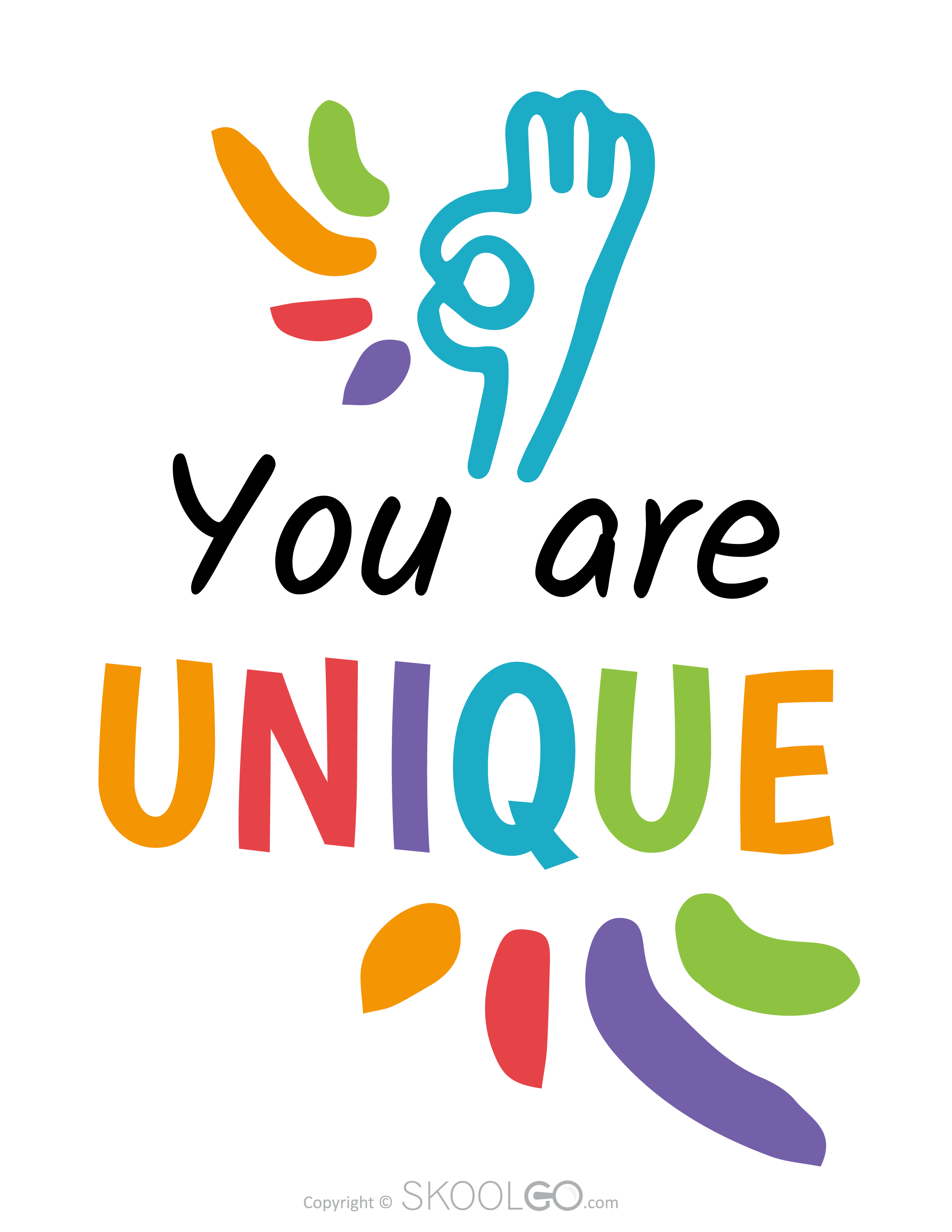 You Are Unique - Free Poster