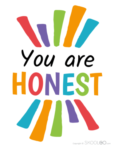 You are Honest - Free Poster