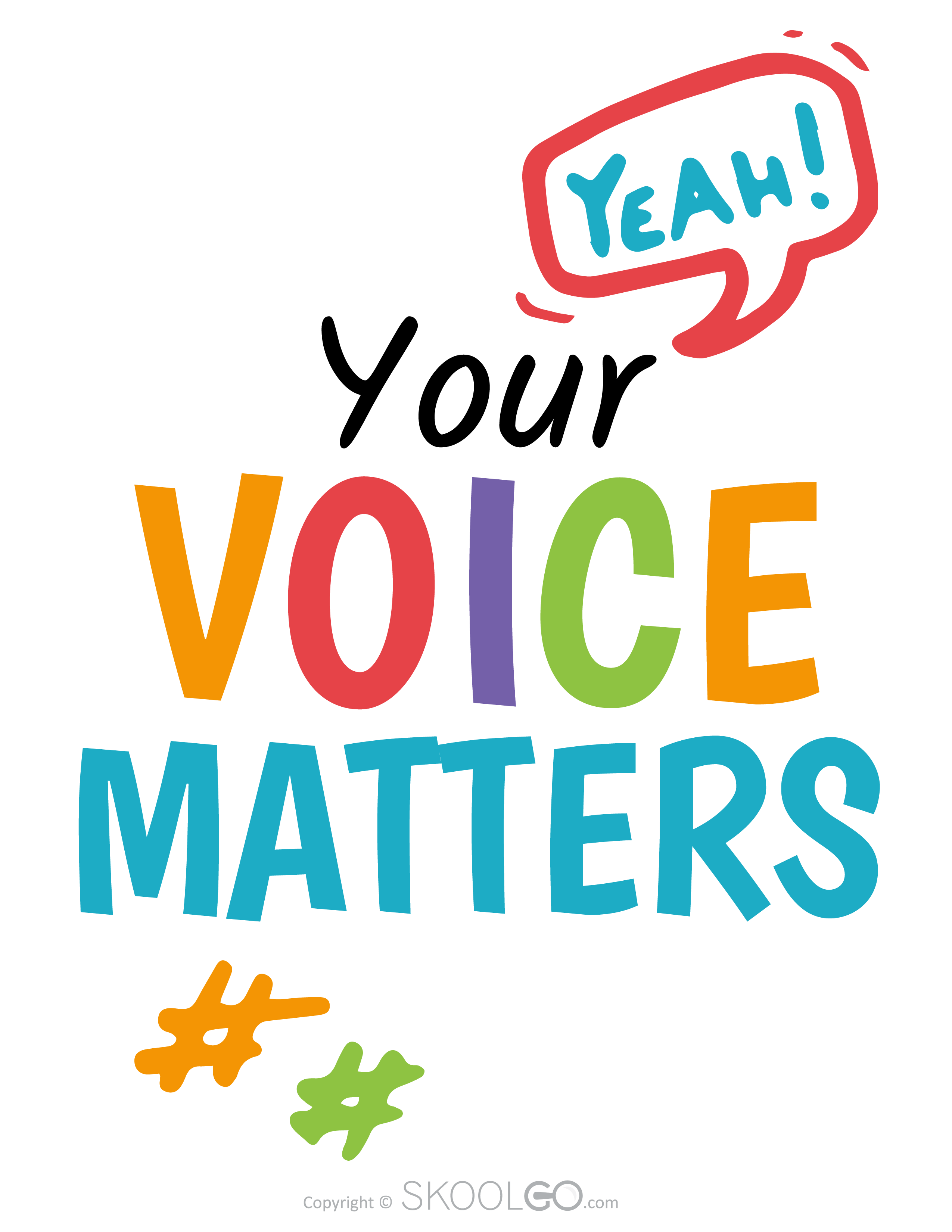 Your Voice Matters - Free Poster
