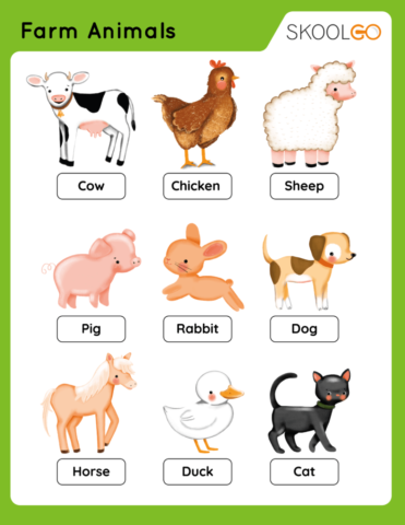 Farm Animals - Free Worksheet for Kids